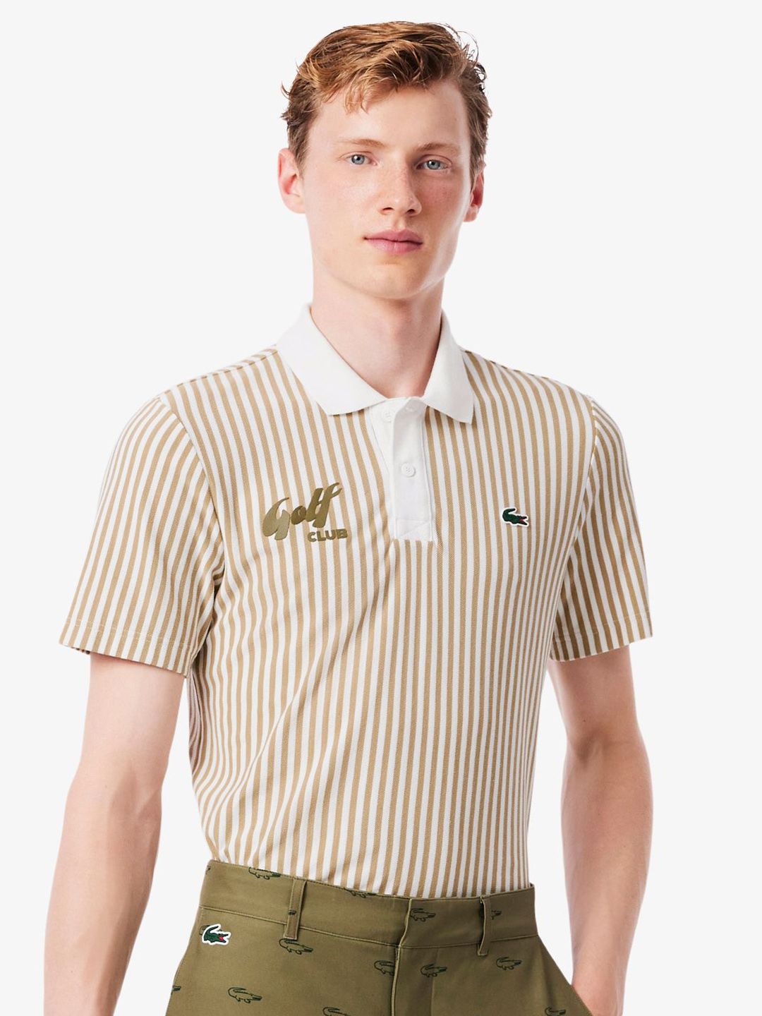 Lacoste Men Striped Polo Collar T-shirt-picture-35