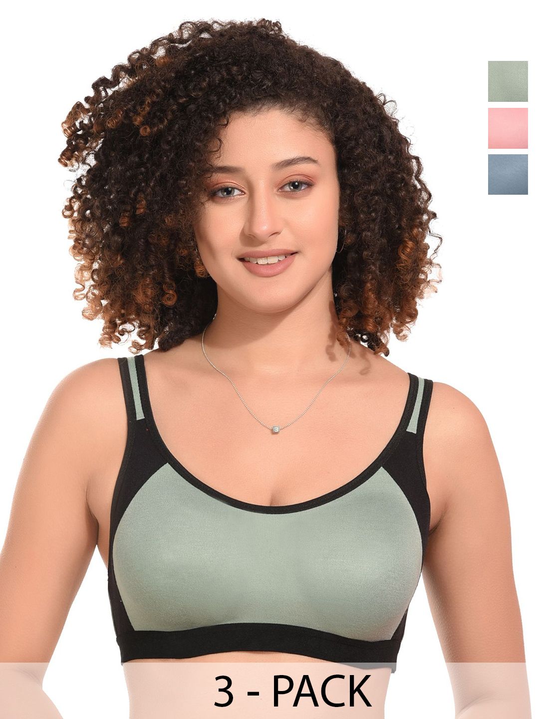 Kinza soft. Pack Of 3 Full Coverage Underwired Bras-image-1