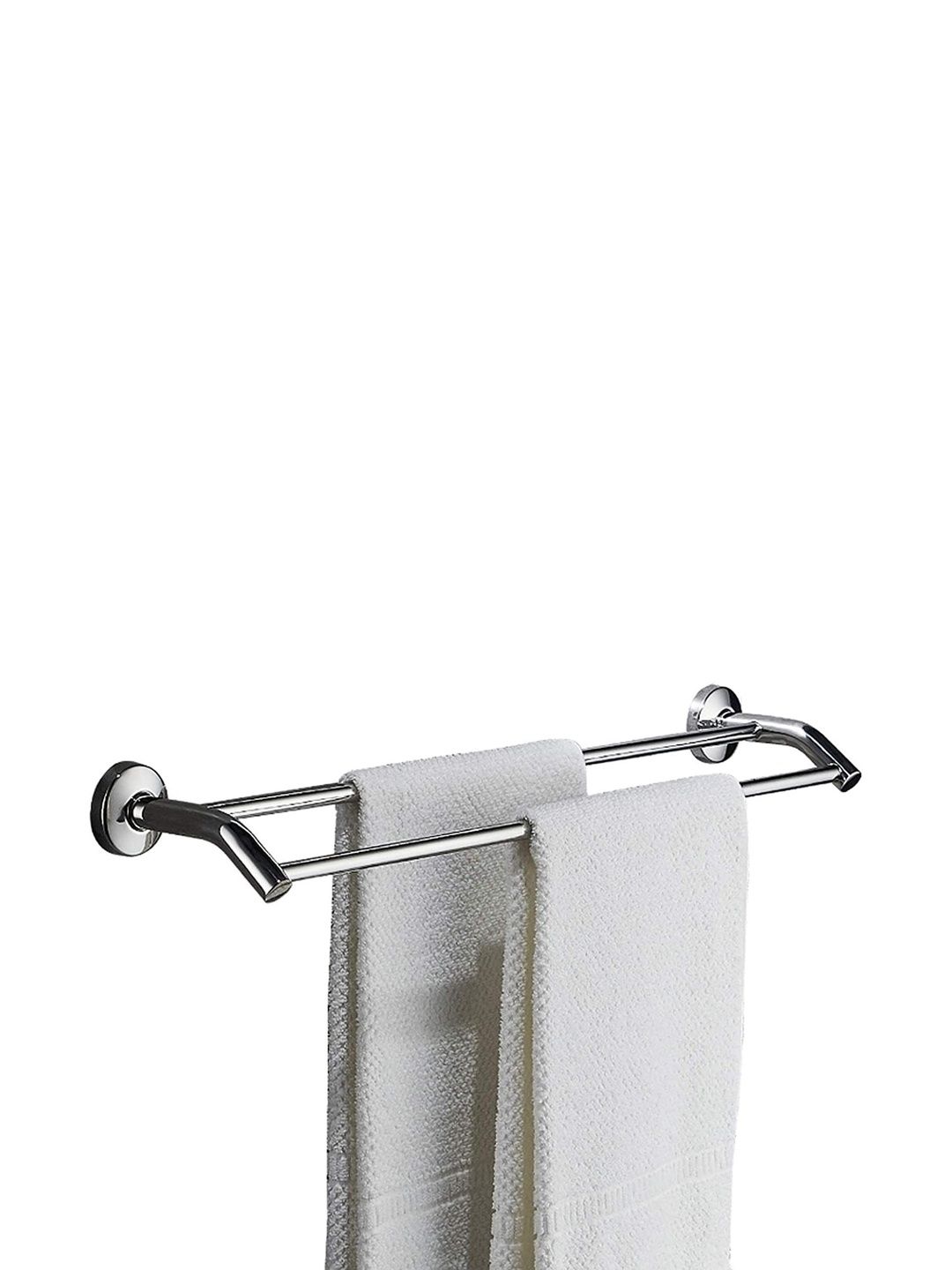 GLOXY Silver-Toned Stainless Steel Towel Rod-image-34