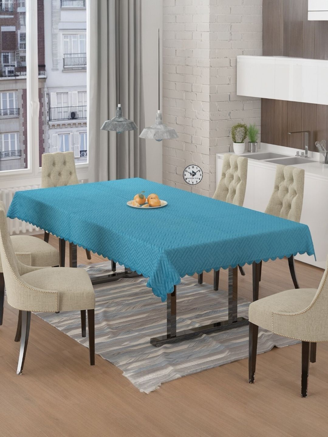 BIGGER FISH Blue Anti-Skid 6-Seater Table Cover-picture-18