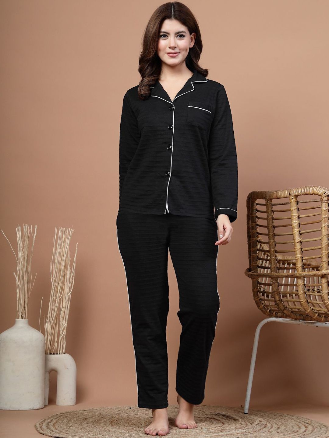 ETC Women Striped Night suit-picture-10