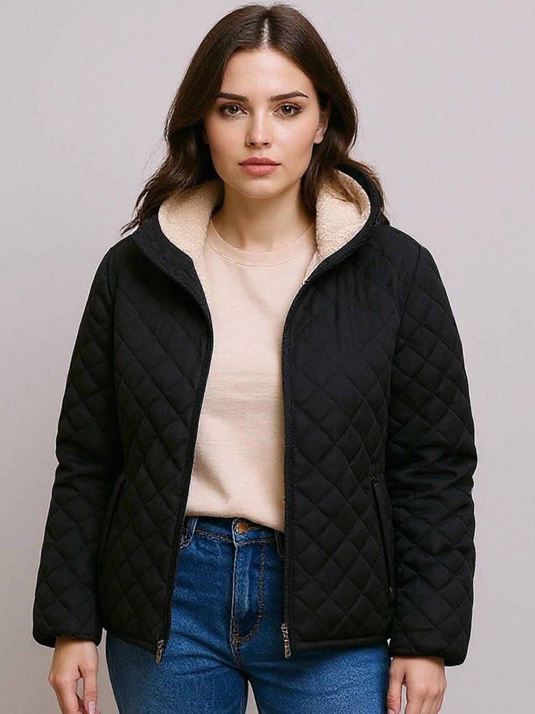 Mast & Harbour Women Quilted Jacket-image-45
