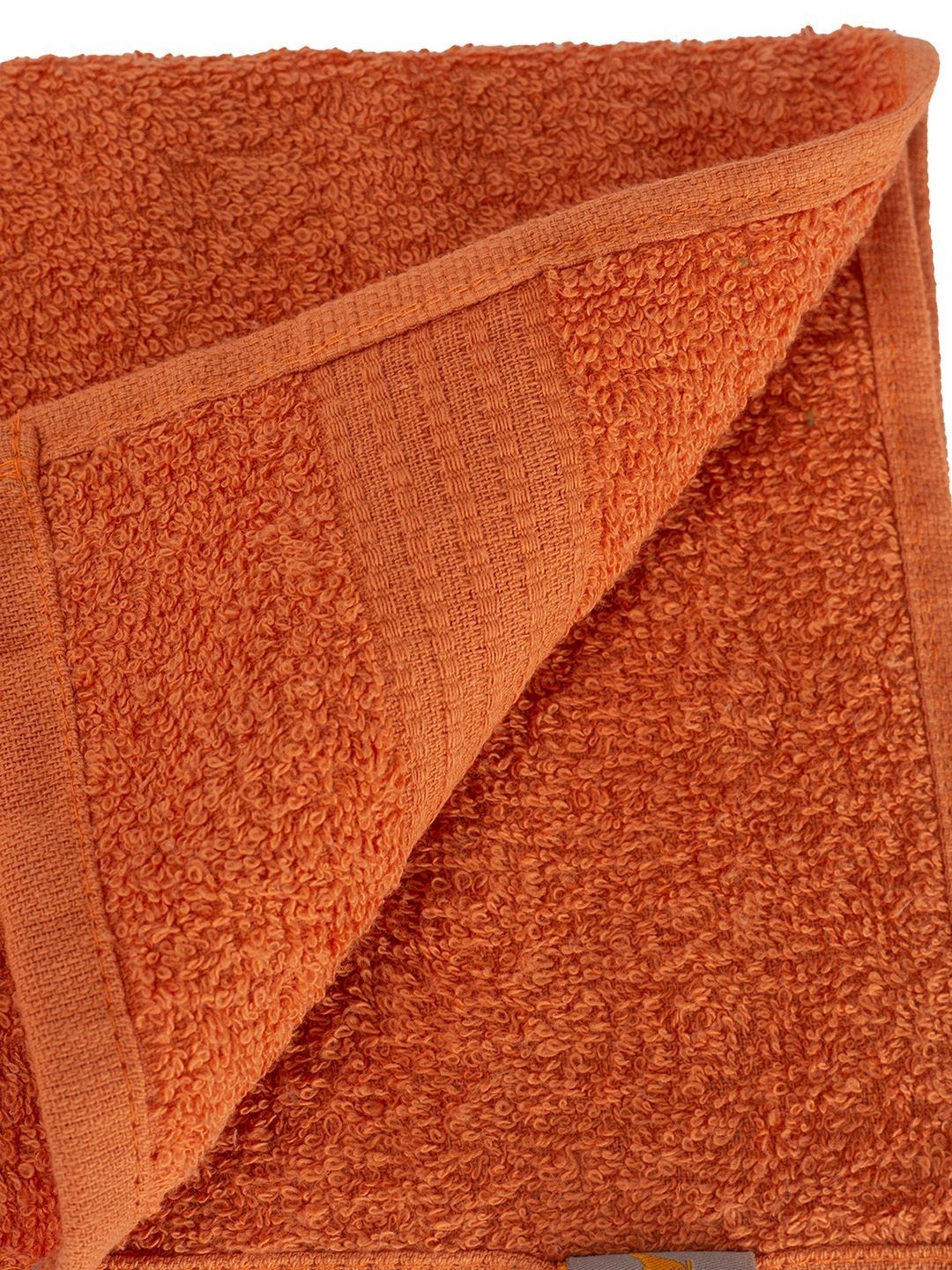 MASPAR Orange Coloured 2 Pieces Cotton 450 GSM Hand Towel-image-1