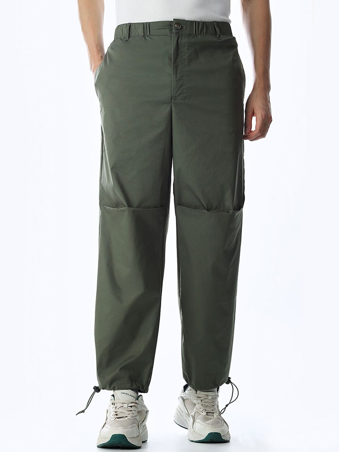 Jack & Jones JJI AGILE PANTS Men Mid Rise Regular Fit Regular Trousers