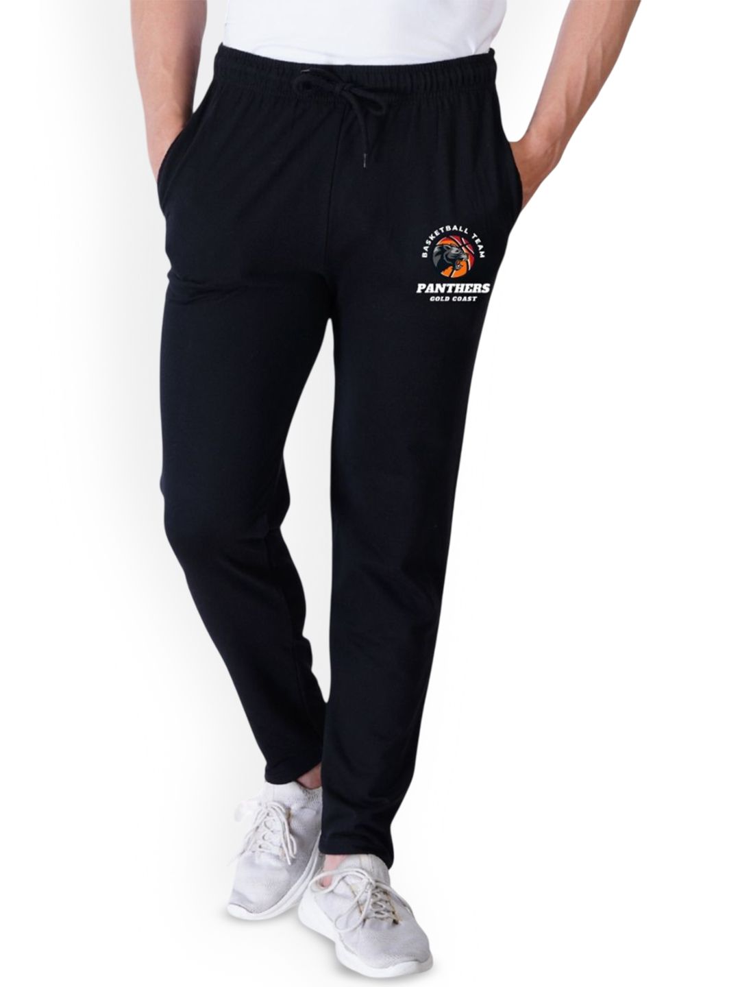 KART BLACK Men Cotton Mid-Rise Track Pants-picture-34