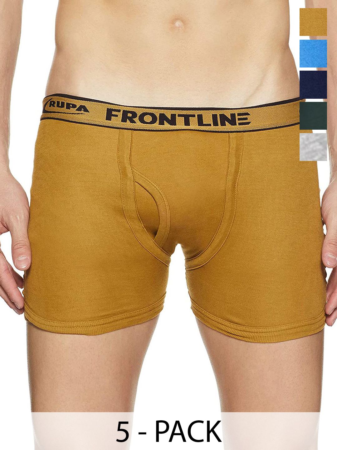 Rupa Frontline Pack Of 10 Assorted Pure Combed Cotton Long Trunks-picture-52