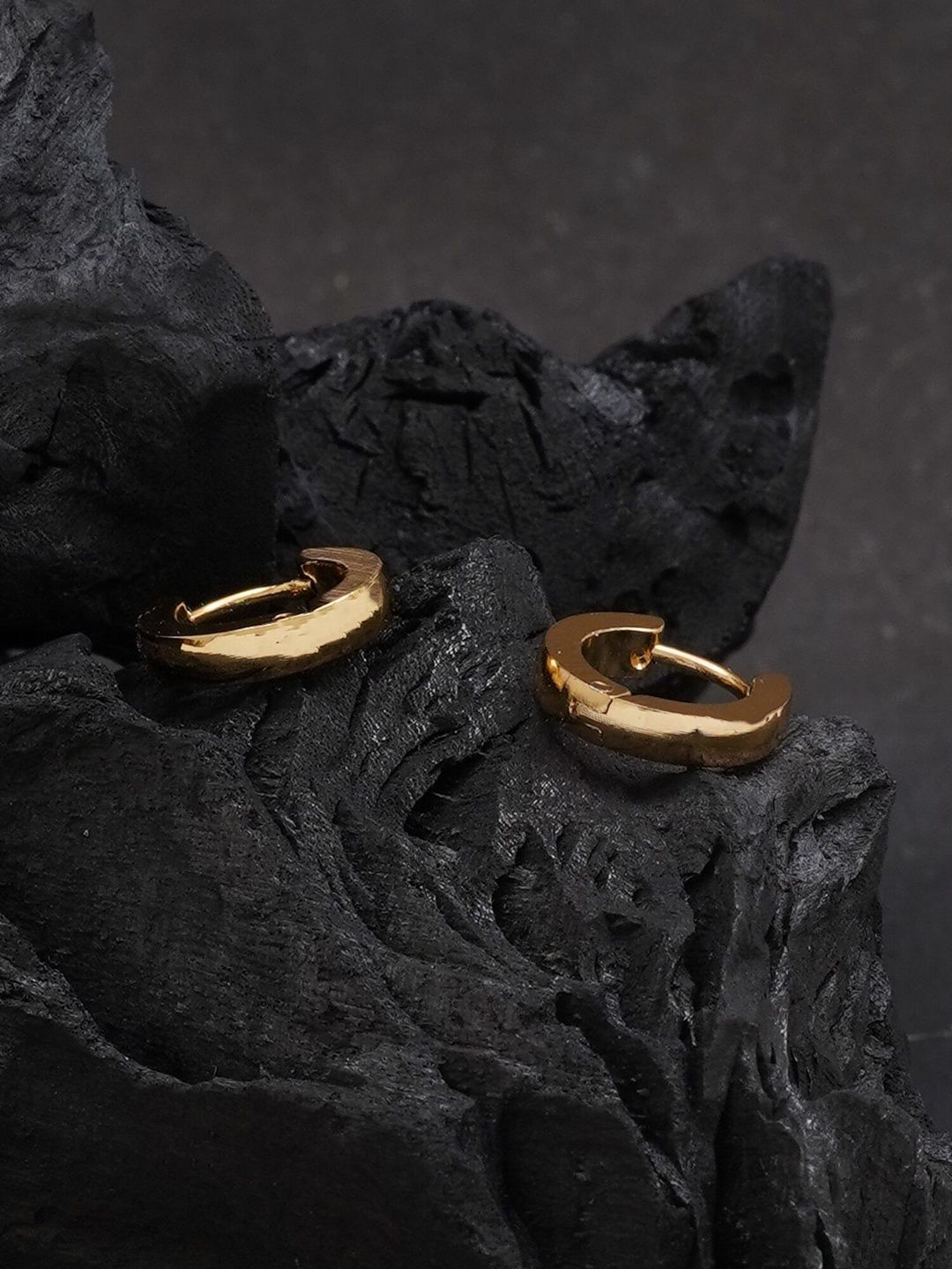 MILLER Gold-Plated Stainless SteelHoop Earrings