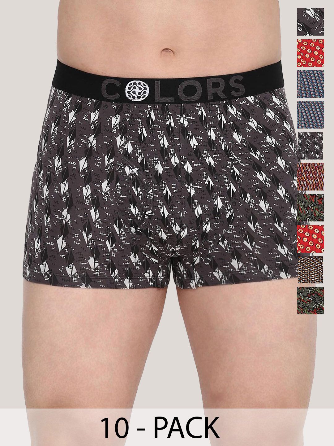 COLORS by Rupa Frontline Pack of 10 Mid-Rise Short Trunk-picture-21