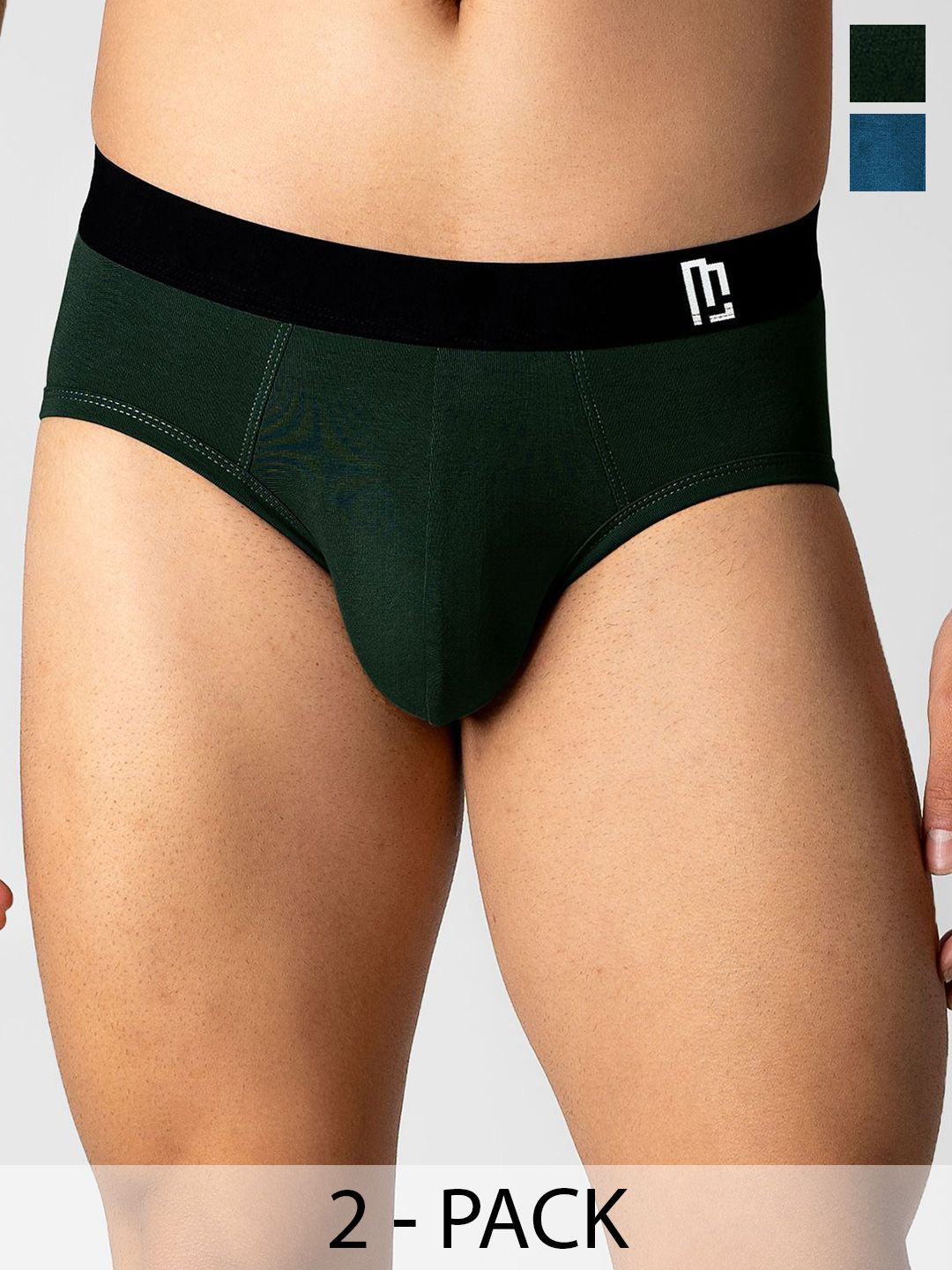 Maniac Pack Of 2 Mid-Rise Basic Briefs-picture-34