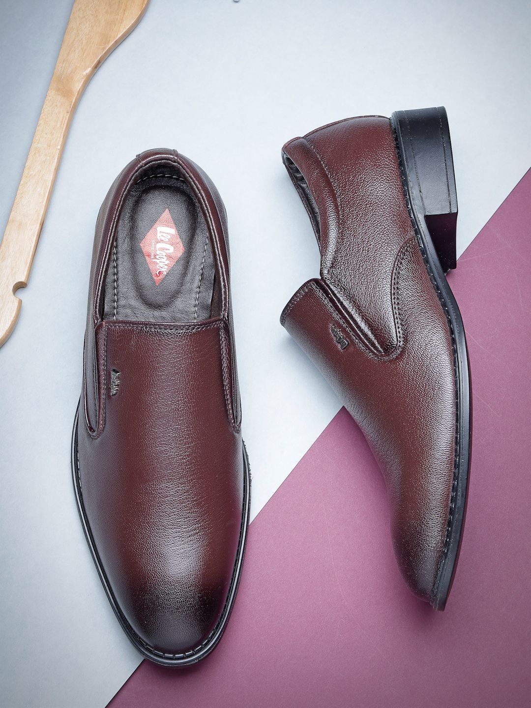 Lee Cooper Men Round Toe Leather Formal Slip-On Shoes-picture-24