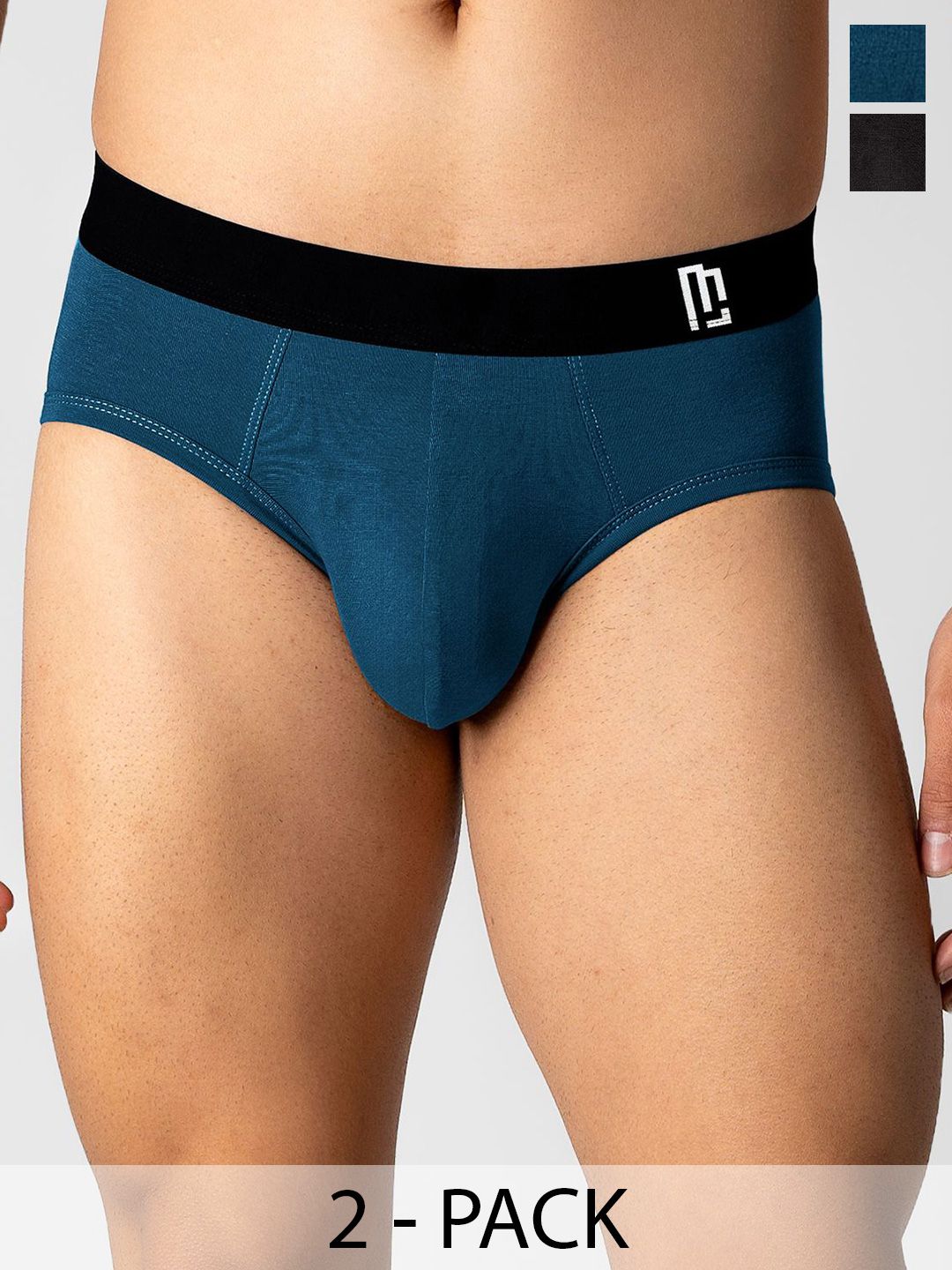 Maniac Pack Of 2 Mid-Rise Basic Briefs-picture-51