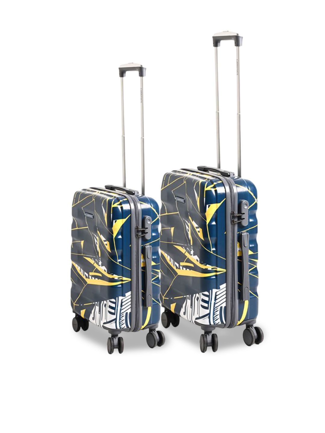 CARRIMATE Set Of 2 Madrid Printed 360 Spinner Wheels Anti-Theft Hard-Sided Trolley Bag-image-20