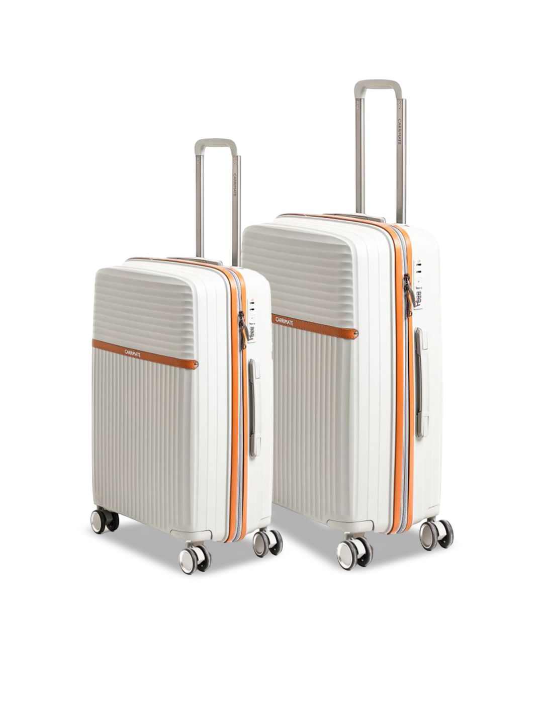 CARRIMATE Set Of 2 Athens Textured 360 Spinner TSA Lock Hard-Sided Trolley Bags-image-32