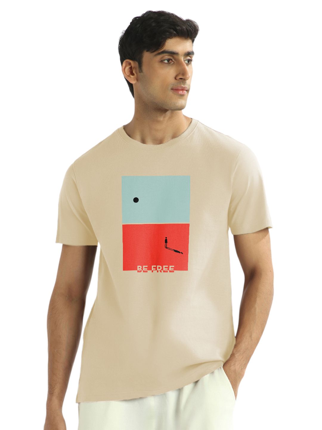 NOBERO Men Graphic Printed Round Neck Cotton T-shirt-picture-34