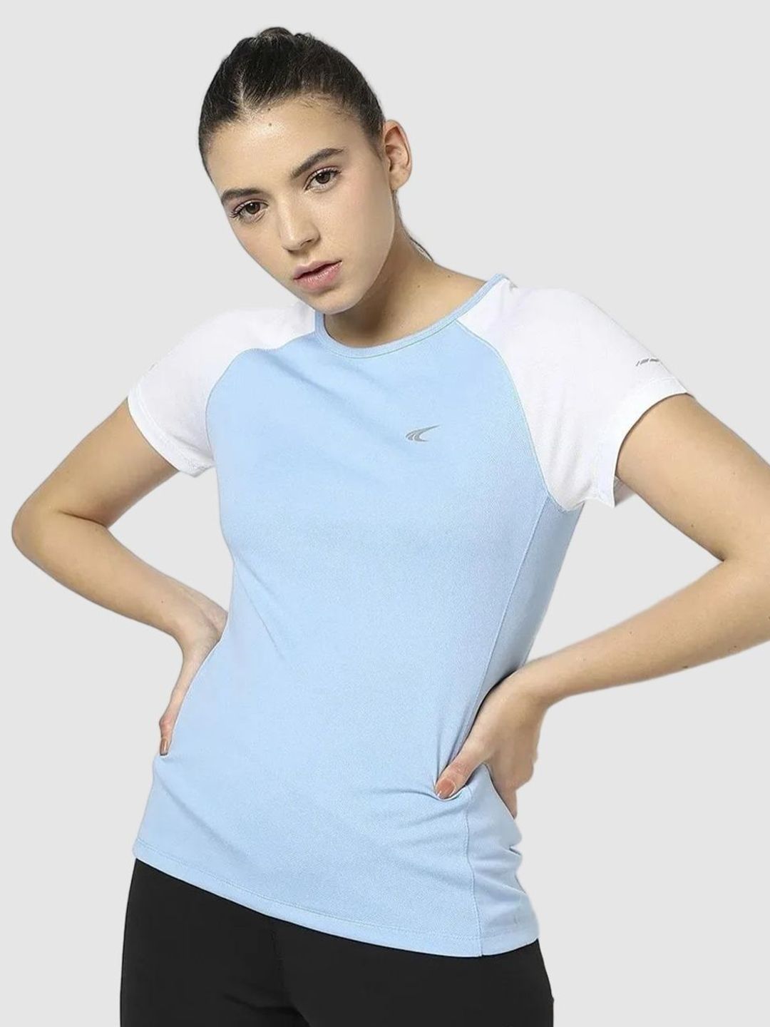 Performax Colourblocked Round Neck Regular Fit T-shirt-picture-15