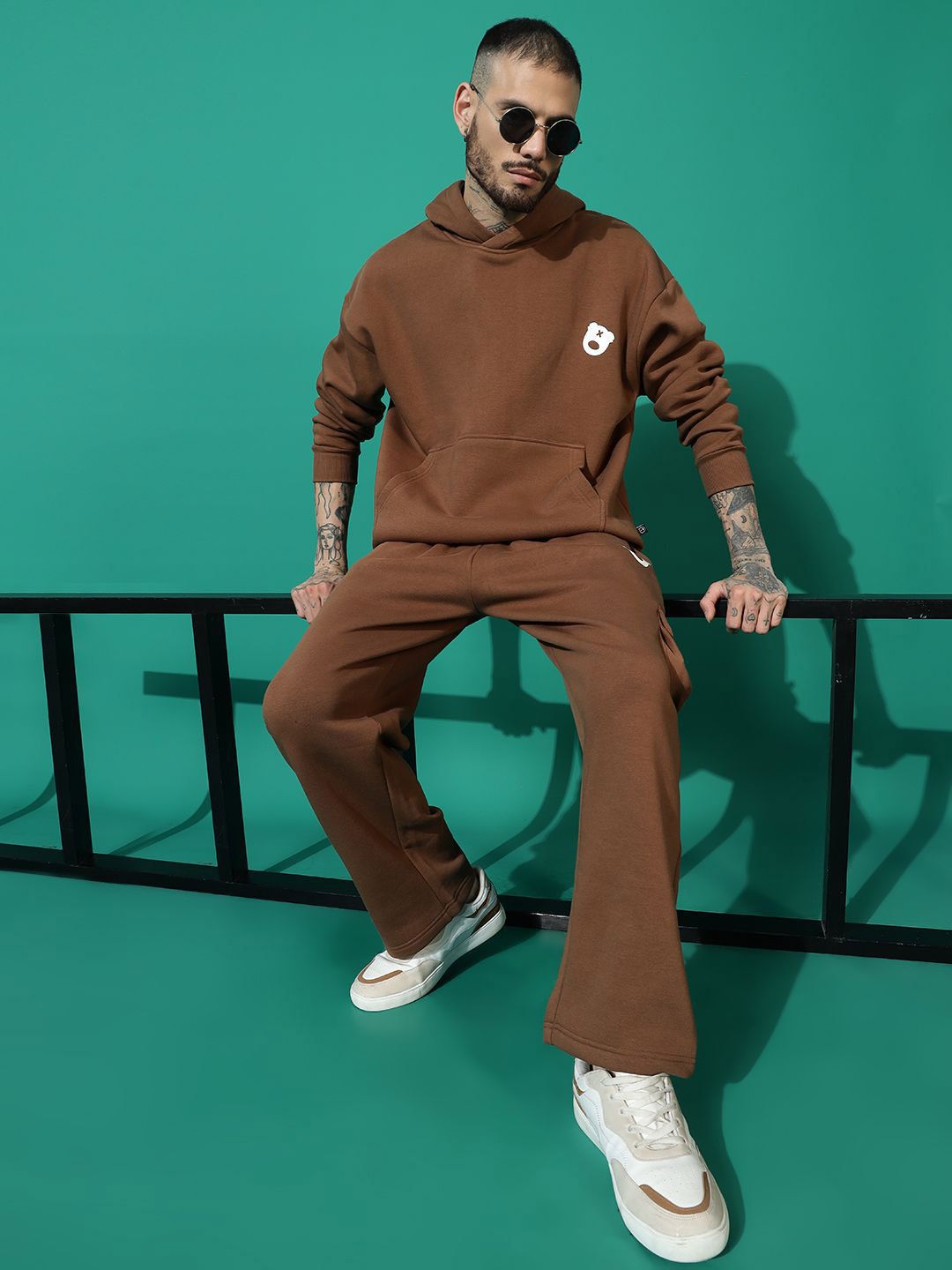 GRIFFEL Pure Cotton Hood Neck Tracksuit-image-29
