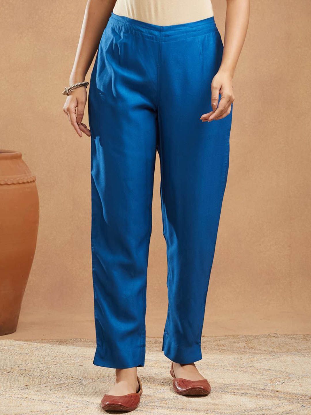 Fabindia Women Regular Fit Mid-Rise Ethnic Trousers-picture-27