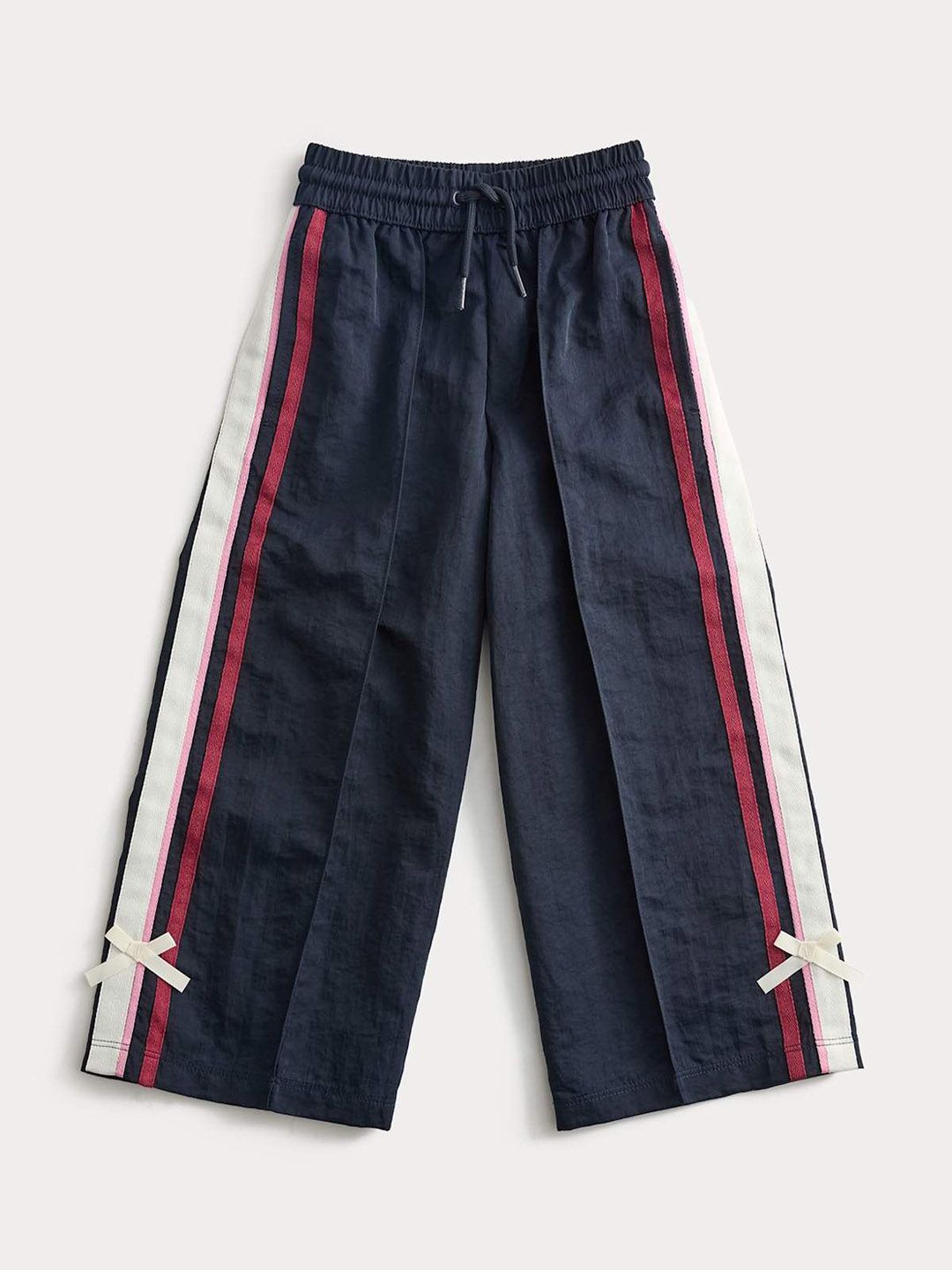 Marks & Spencer Girls Side Striped Regular Fit High-Rise Trousers-picture-42