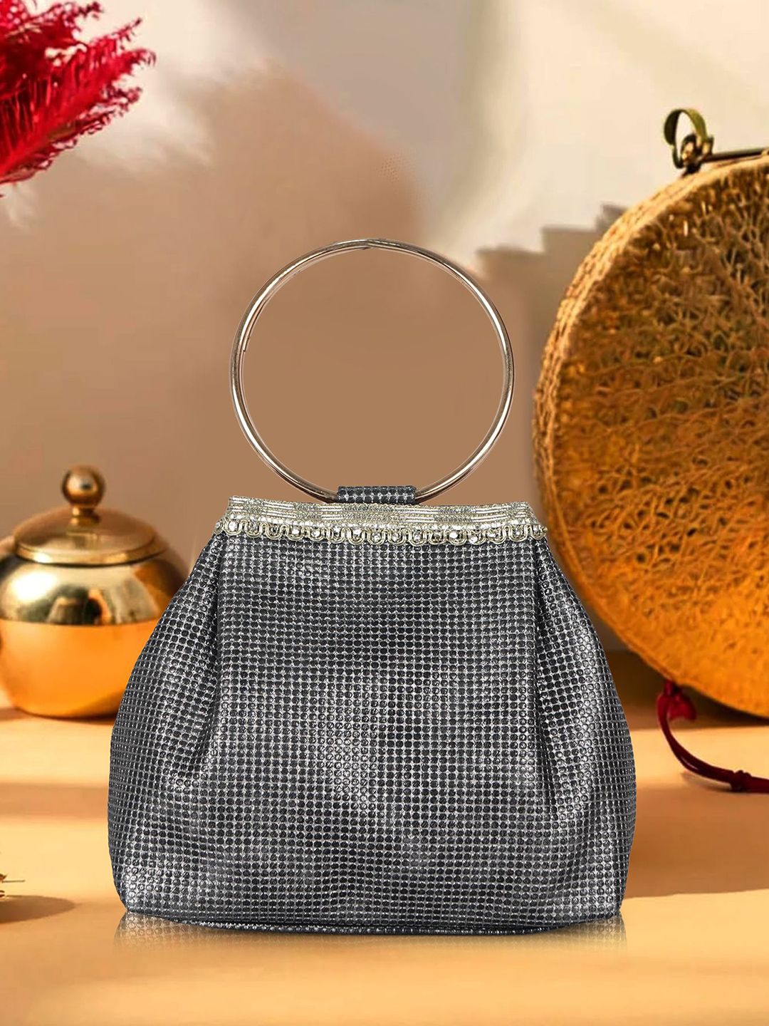 PLANX Embellished Potli Clutch-picture-14