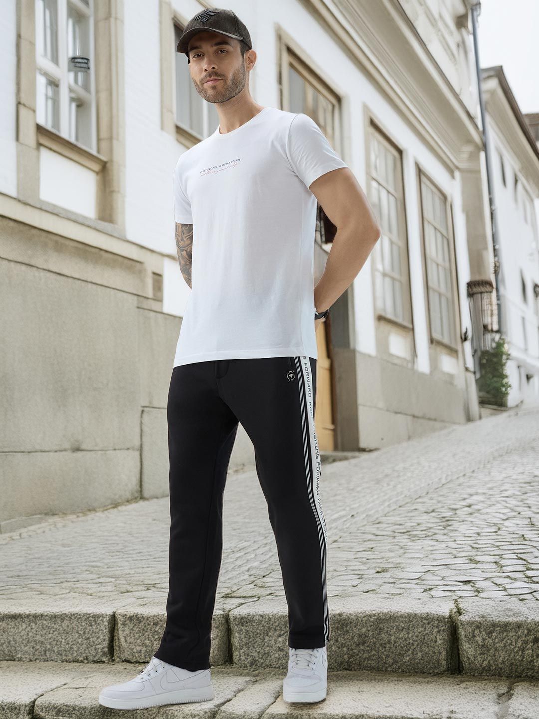 Status Quo Men Striped Cotton Regular Fit Track Pants-picture-35