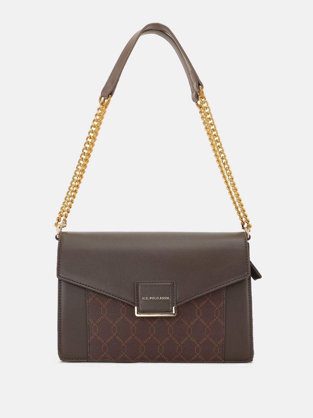 U.S. Polo Assn. Women Birdy Brown crossbody Handbag with Monogram Print-picture-24