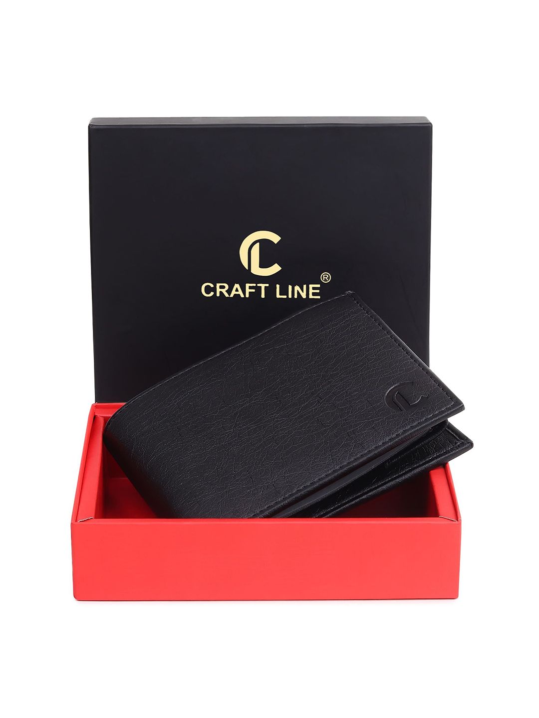 CRAFT LINE Men Textured Two Fold Wallet-image-47