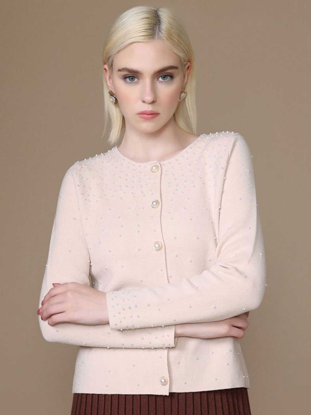 Kazo Women Pearl Cardigan-picture-15