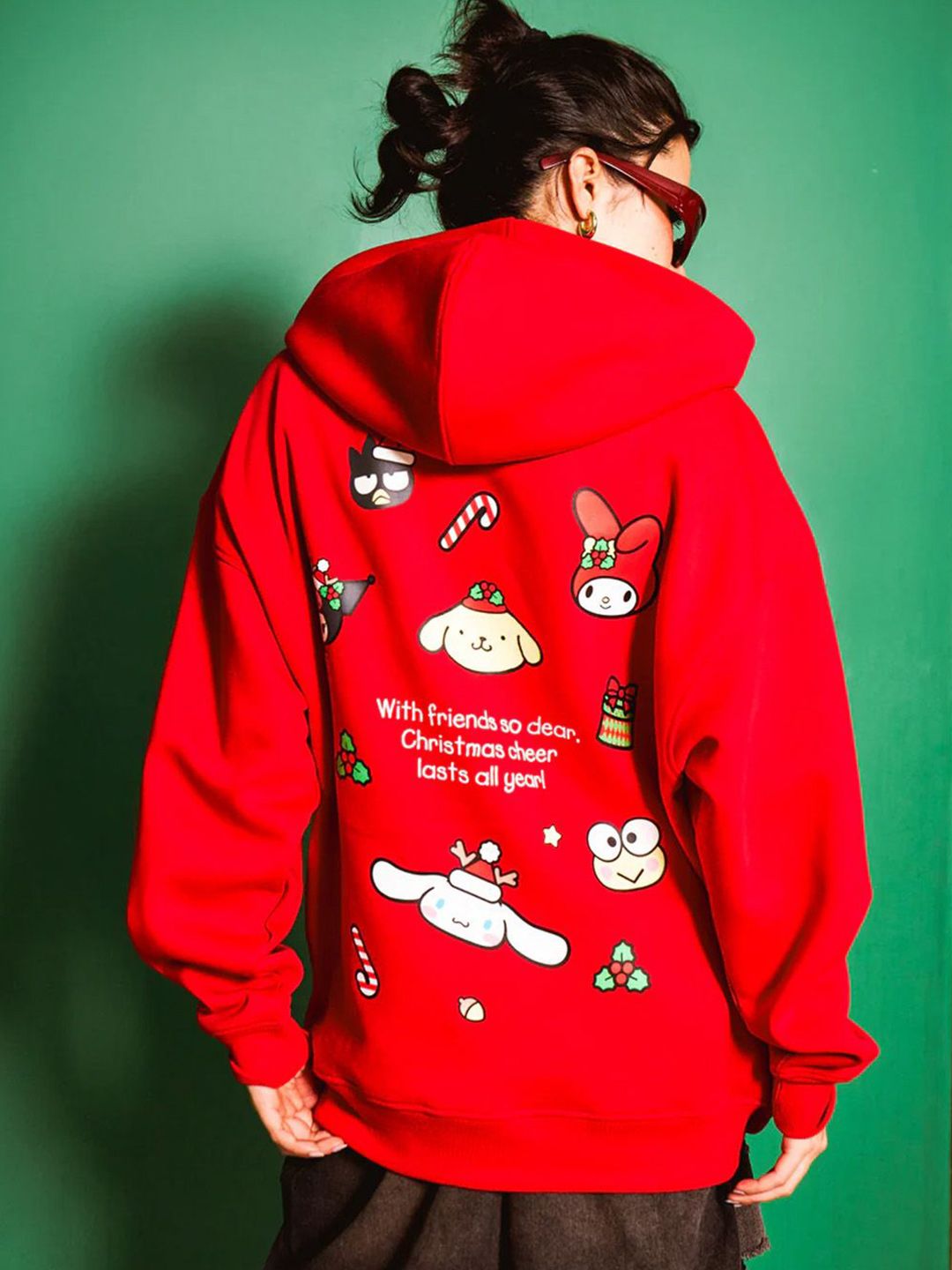 Bonkers Corner Women Graphic Hello Kitty & Friends Printed Cotton Sweatshirt-picture-29