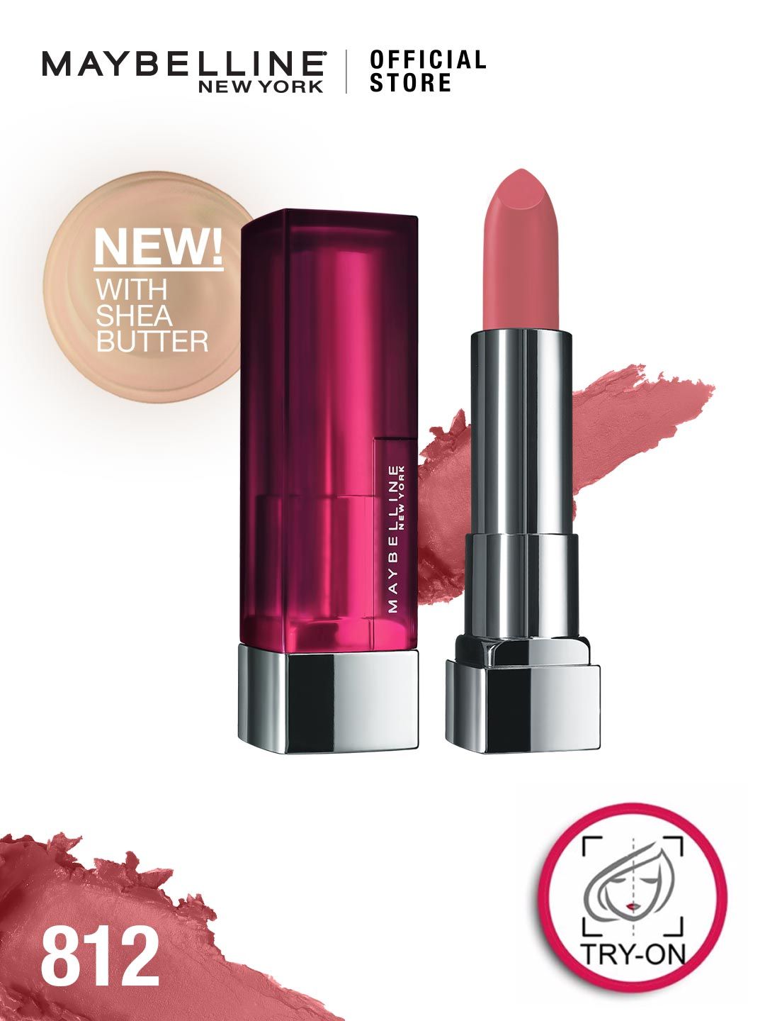 Maybelline New York Color Sensational Creamy Matte Lipstick - 812 Mauve It Up