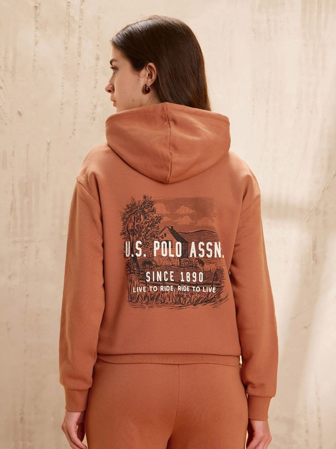 U.S. Polo Assn. Women Printed Hooded Sweatshirt-picture-35