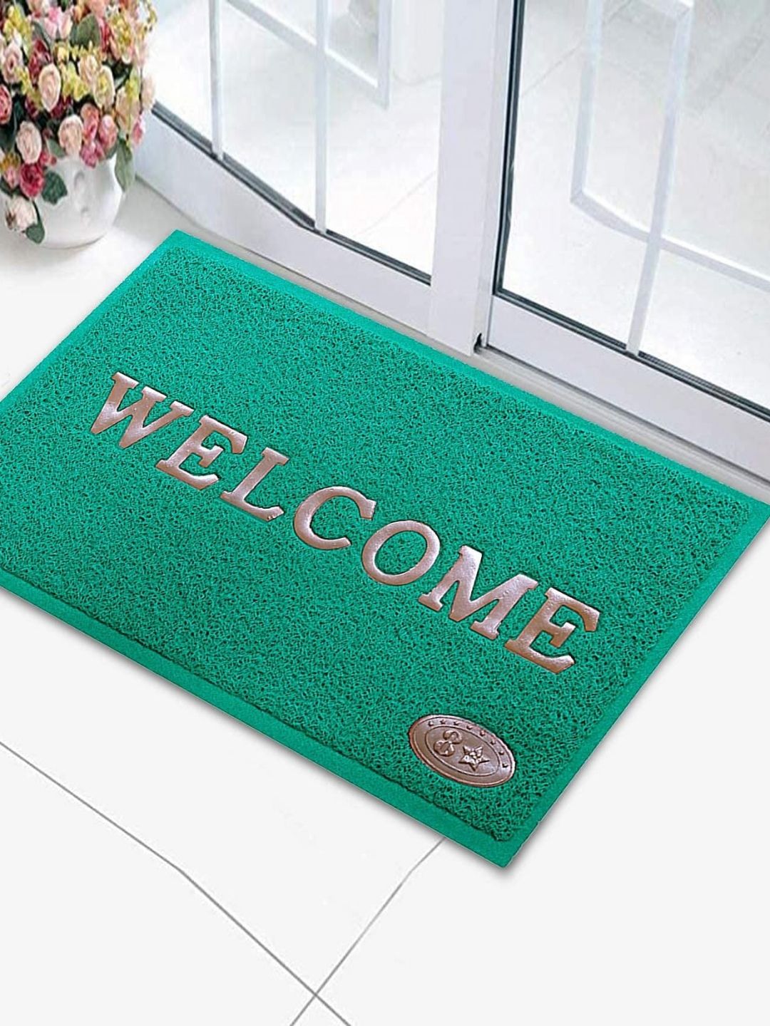 vstucart Green Welcome-Patterned Doormat-picture-25