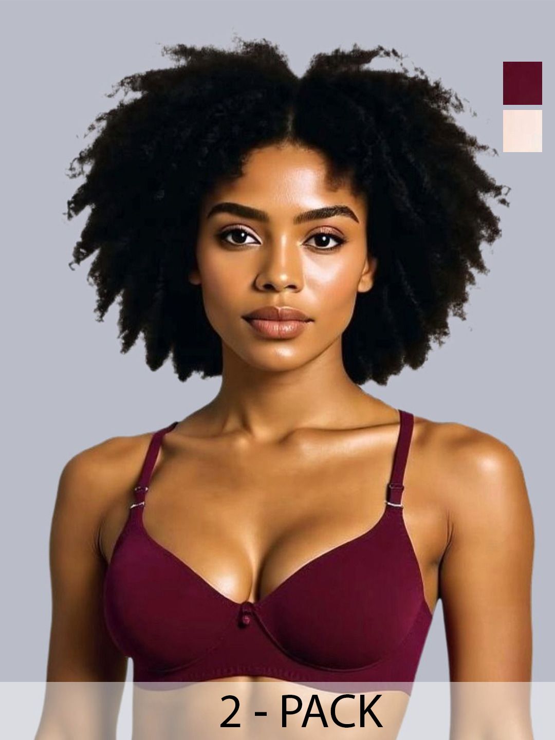 Eden Women Medium Coverage Non Padded Cotton T-shirt Bra-picture-34