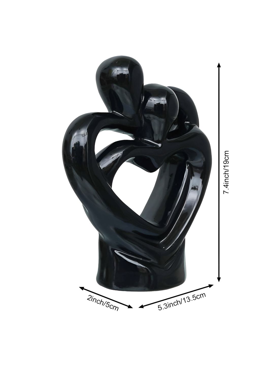 Ascension Black Couple Ceramic Figurine Showpiece-picture-40