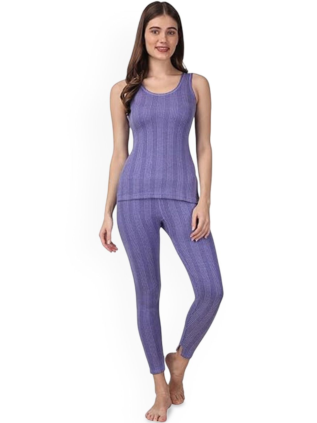 FF Women Striped Thermal Set-picture-45