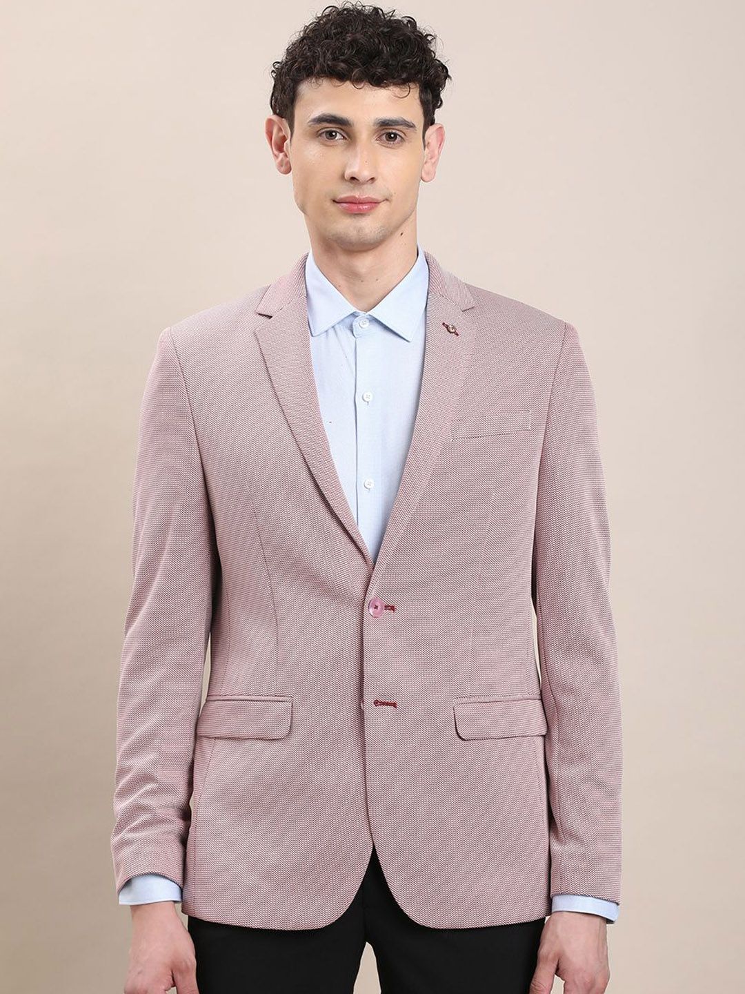 Turtle Single Breasted Tailored Fit Blazers-picture-23