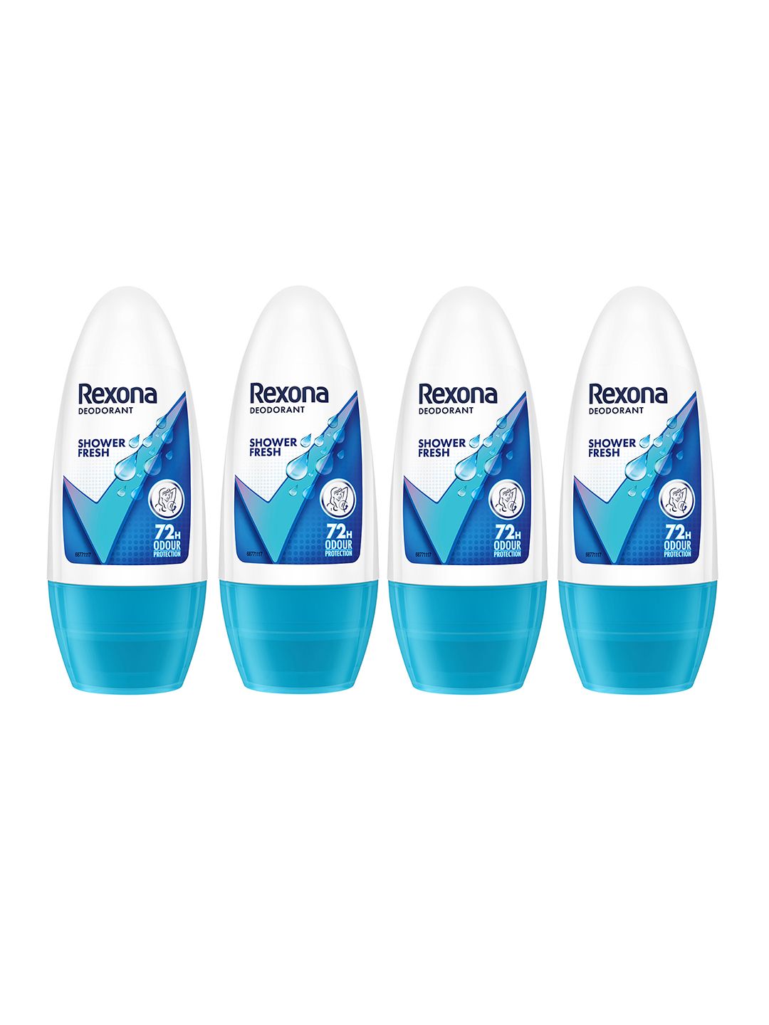 REXONA Set of 4 Shower Fresh 72 H Odour Protection Underarm Roll-On Deodorant - 50 ml each-image-27