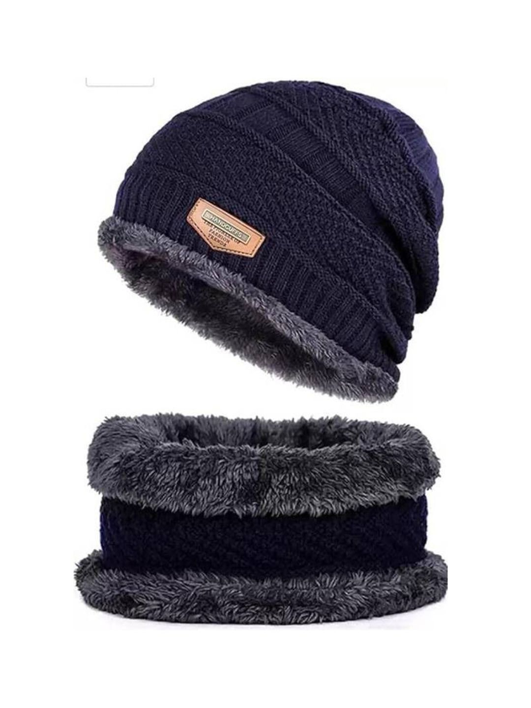 SELLORIA Men Woollen Beanie Caps With Muffler-picture-58
