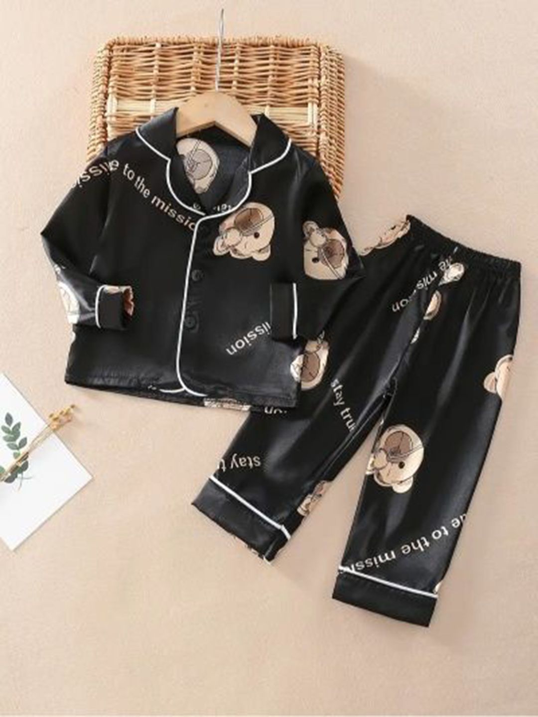 PAGHDAL BROTHER Unisex Kids Printed Night suit