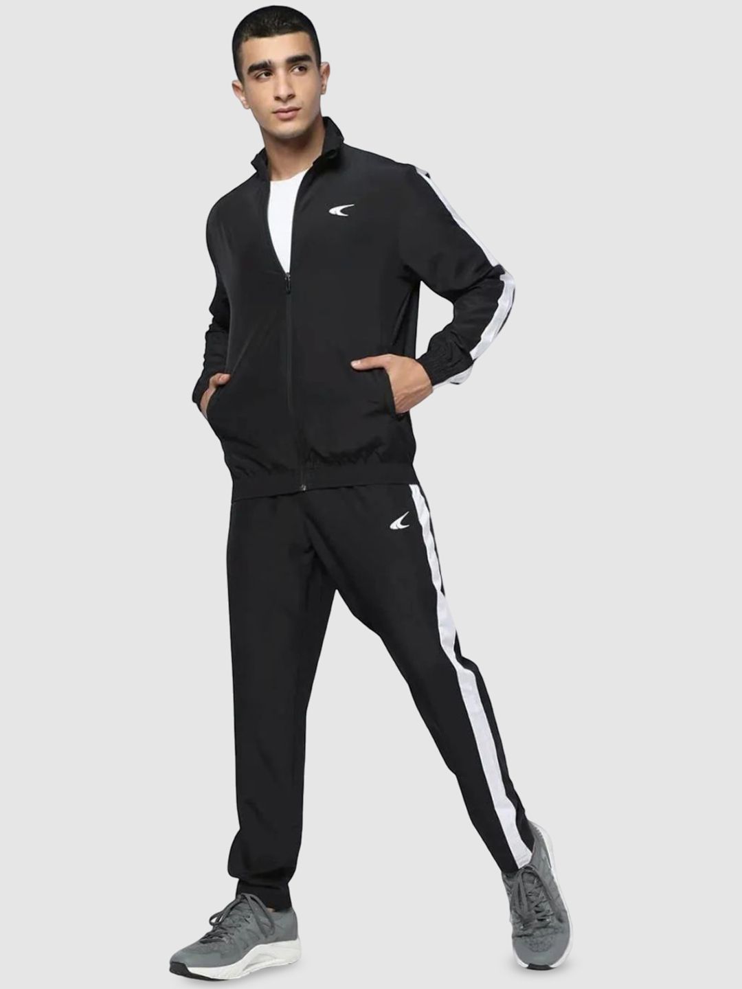 Performax Men Mock Neck Mid-Rise Tracksuits-image-34