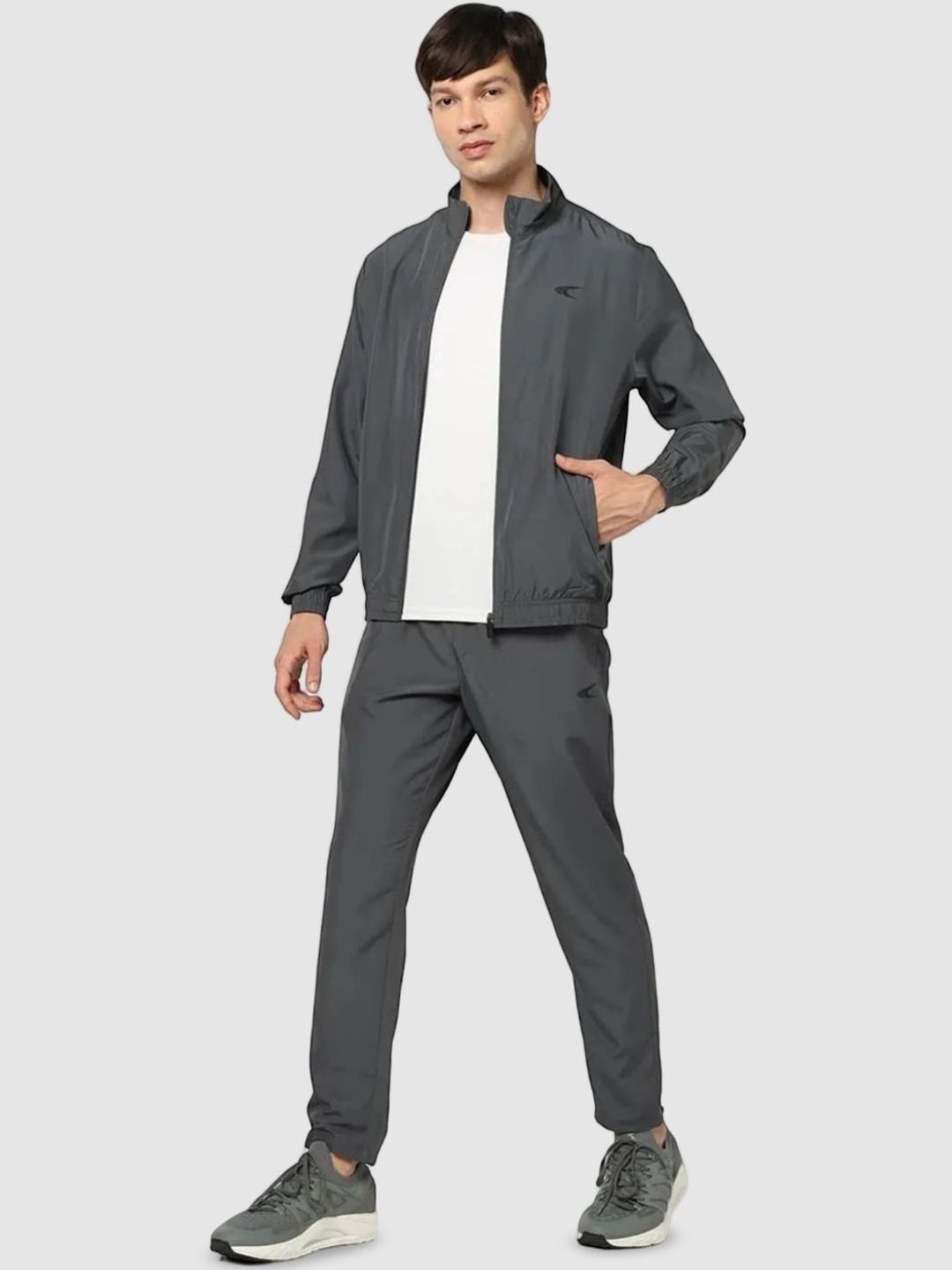 Performax Men Mock Collar Long Sleeves Jacket With Trousers-image-2