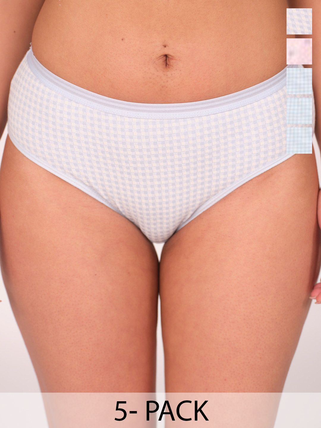 Munns & Mars Women Pack of 5 Mid-Rise Hipster Brief-picture-17