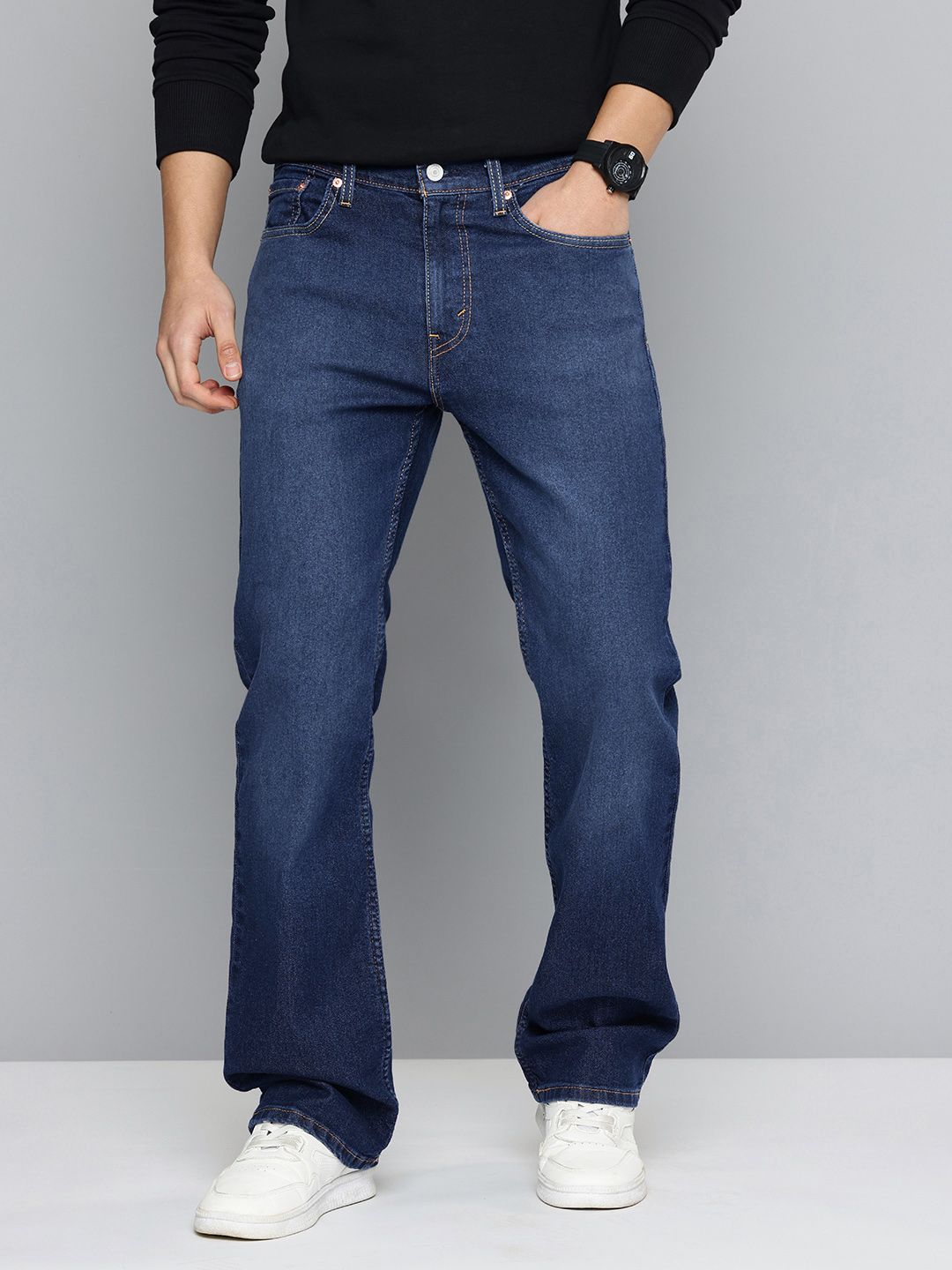 Levis Men 527 Bootcut Fit Light Fade Stretchable Jeans