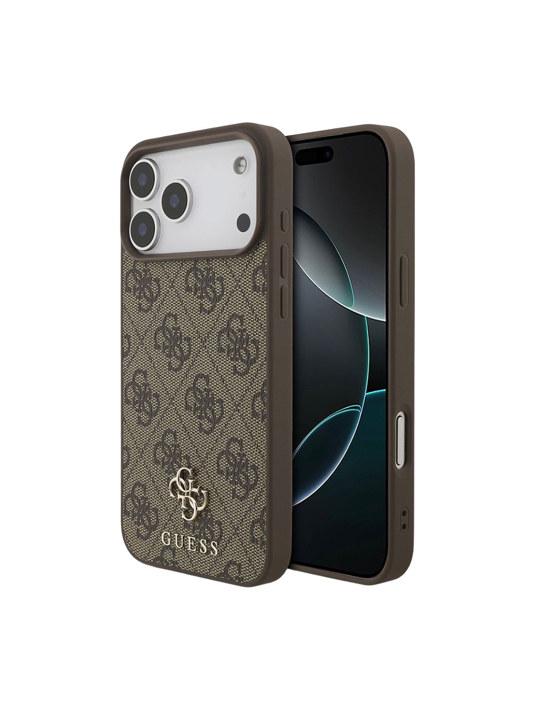 GUESS Unisex iPhone 17 Pro Max Typography Mag-Safe Back Case