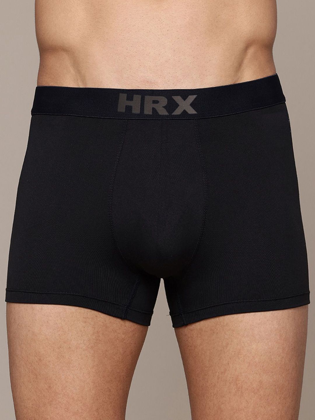 HRX by Hrithik Roshan Pack Of 2 Mid-Rise Short Trunks PACK OF 2-HRX-P1-TRUNK-BLACK-S-picture-26