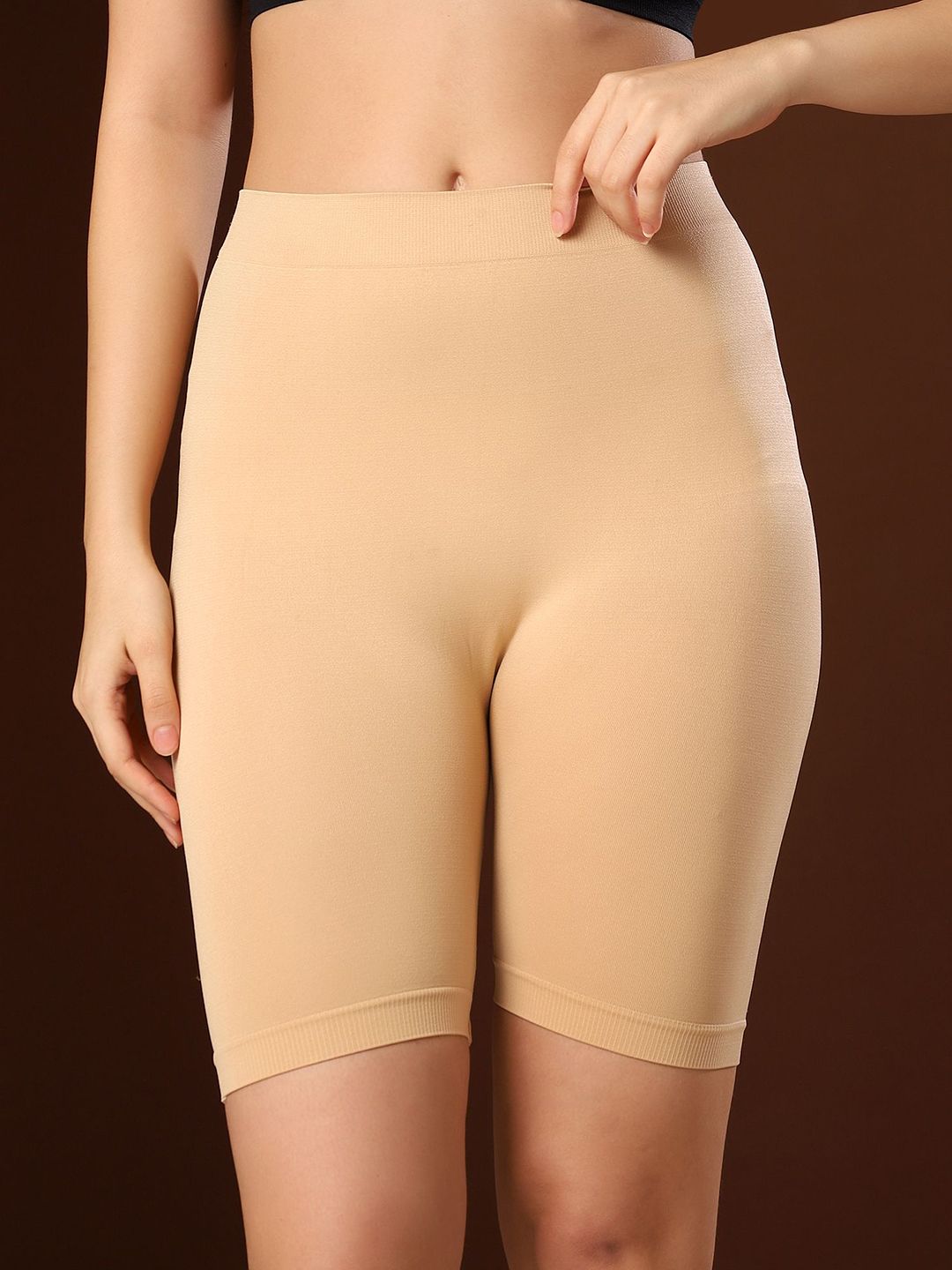PAAVKI Women High-Rise Rapid-Dry Stretchable Under Skirt Skin Fit Shorts Tights-picture-15