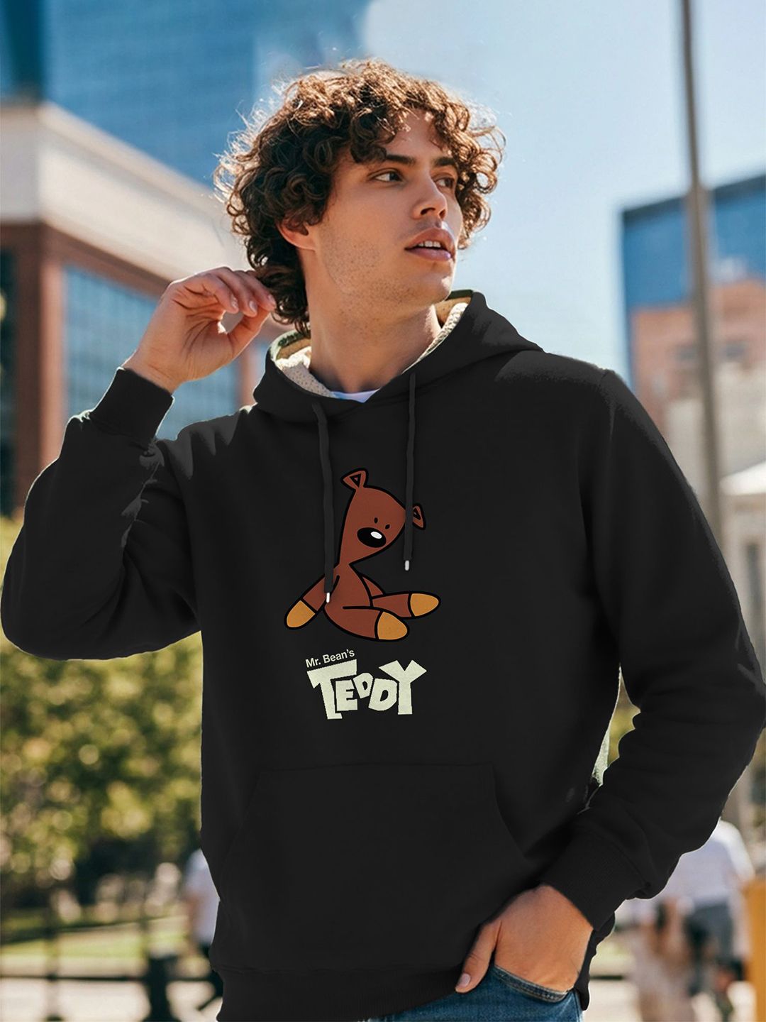 TOGS & TERRE Men Graphic Printed Hooded Pullover Sweatshirt-picture-35