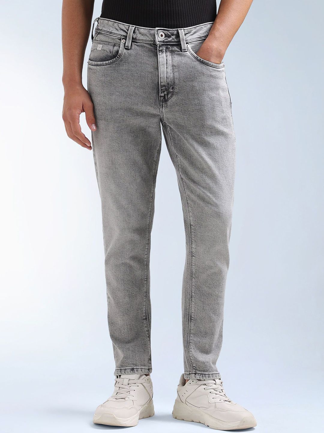 Flying Machine Men Mankle Relaxed Fit Mid-Rise Light Fade Stretchable Jeans-picture-38