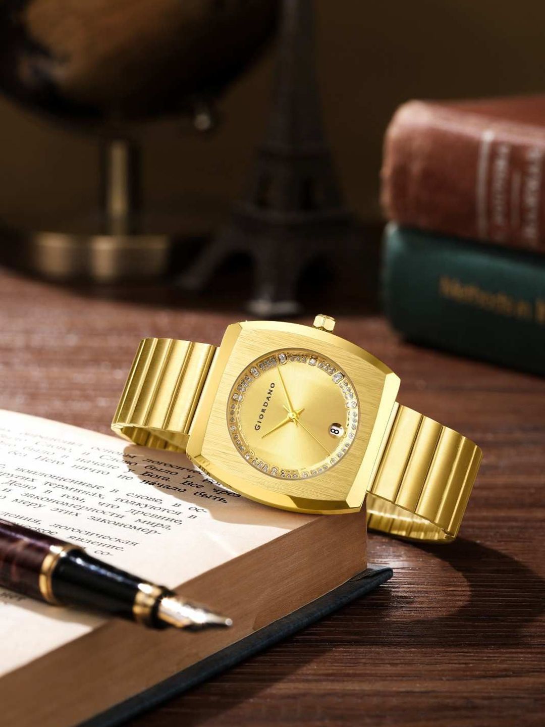GIORDANO Men Embellished Dial & Bracelet Style Straps Analogue Watch GZ-50155-22-image-13