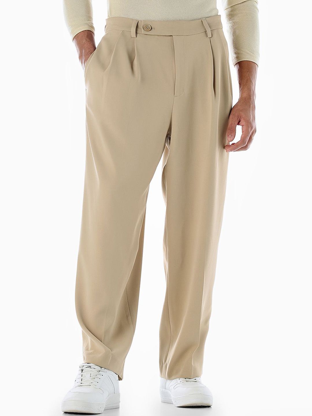 Jack & Jones Men Loose Fit Chinos Trousers-picture-34