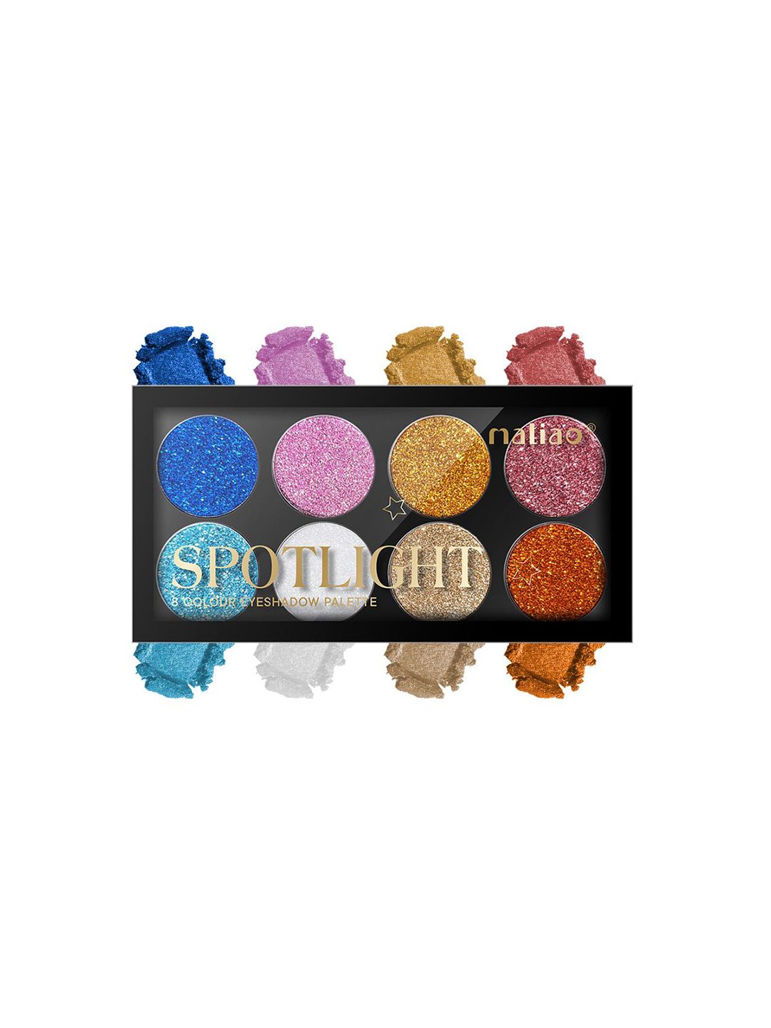 Maliao Spotlight 8 Colour Eyeshadow Palette - 24 g - Shade 01-image-3